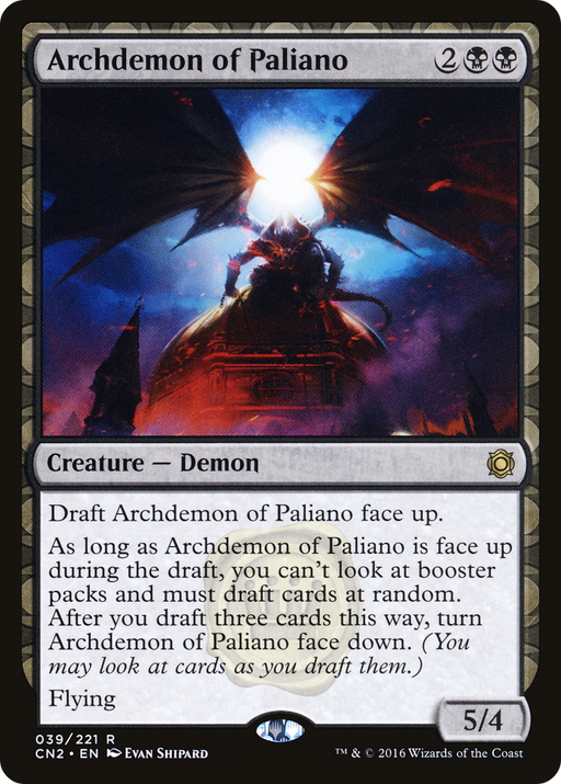 Archdemon of Paliano (CN2-039) [Conspiracy: Take the Crown] MTG Single Wizards of the Coast