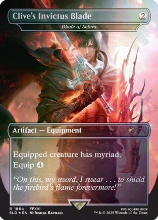 Clive's Invictus Blade - Blade of Selves (Rainbow Foil) (SLD-1864) [Secret Lair] Drop Series Foil MTG Single Wizards of the Coast