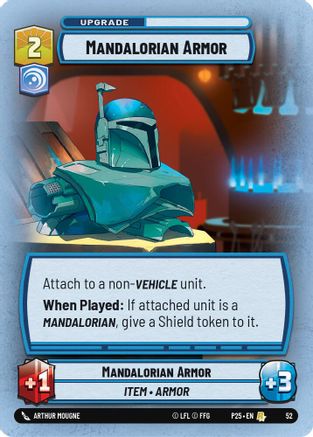 Mandalorian Armor (52) [Organized Play Promos] Foil Star Wars: Unlimited Single Disney