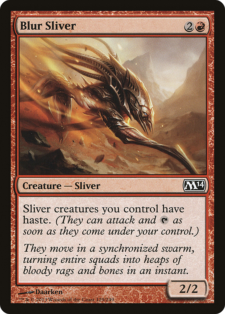 Blur Sliver (M14-129) [Magic 2014] Foil MTG Single Wizards of the Coast