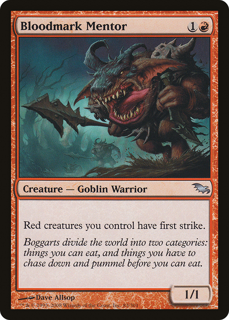 Bloodmark Mentor (SHM-083) [Shadowmoor] Foil MTG Single Wizards of the Coast
