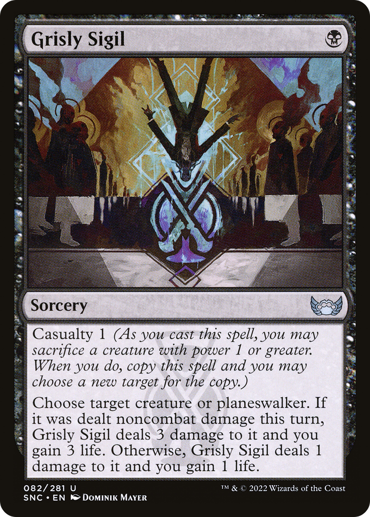 Grisly Sigil (SNC-082) [Streets of New Capenna] Foil MTG Single Wizards of the Coast