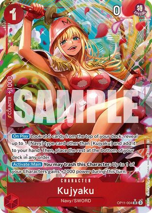 Kujyaku (Alternate Art) (OP11-004) [A Fist of Divine Speed] Foil One Piece Single Bandai