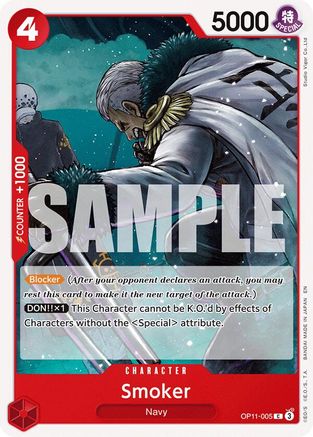 Smoker (OP11-005) [A Fist of Divine Speed] One Piece Single Bandai