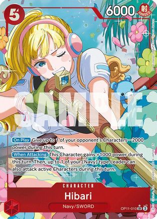 Hibari (Alternate Art) (OP11-010) [A Fist of Divine Speed] Foil One Piece Single Bandai