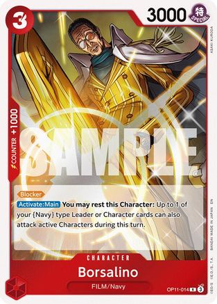 Borsalino (OP11-014) [A Fist of Divine Speed] Foil One Piece Single Bandai
