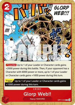 Glorp Web!! (OP11-019) [A Fist of Divine Speed] One Piece Single Bandai