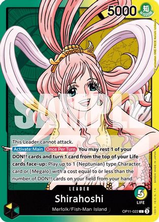 Shirahoshi (022) (OP11-022) [A Fist of Divine Speed] One Piece Single Bandai
