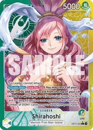 Shirahoshi (022) (Alternate Art) (OP11-022) [A Fist of Divine Speed] Foil One Piece Single Bandai