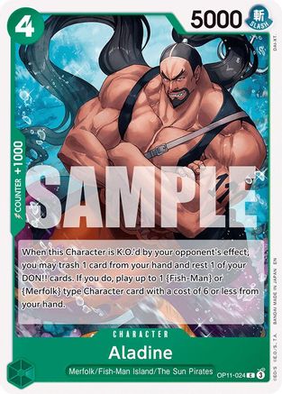 Aladine (OP11-024) [A Fist of Divine Speed] One Piece Single Bandai