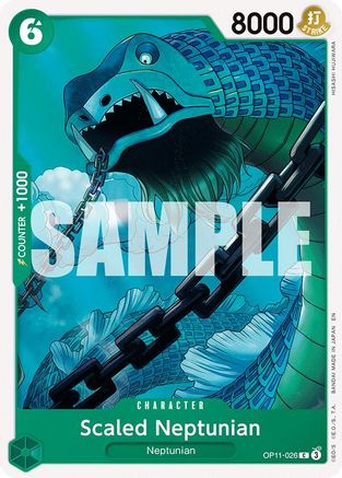 Scaled Neptunian (OP11-026) [A Fist of Divine Speed] One Piece Single Bandai