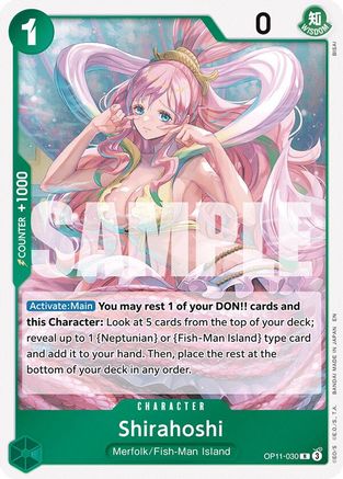 Shirahoshi (030) (OP11-030) [A Fist of Divine Speed] Foil One Piece Single Bandai