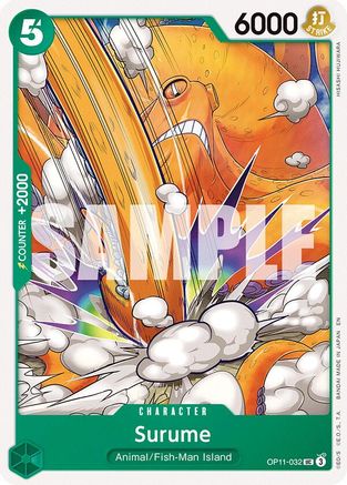 Surume (OP11-032) [A Fist of Divine Speed] One Piece Single Bandai