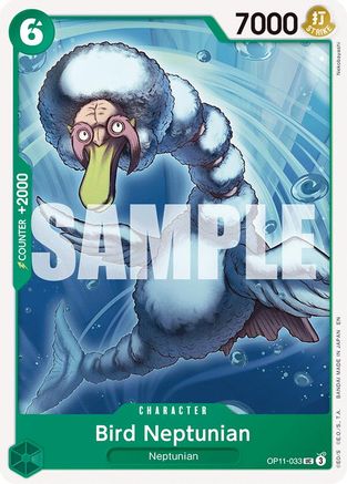 Bird Neptunian (OP11-033) [A Fist of Divine Speed] One Piece Single Bandai