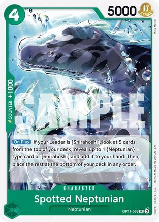 Spotted Neptunian (OP11-036) [A Fist of Divine Speed] One Piece Single Bandai