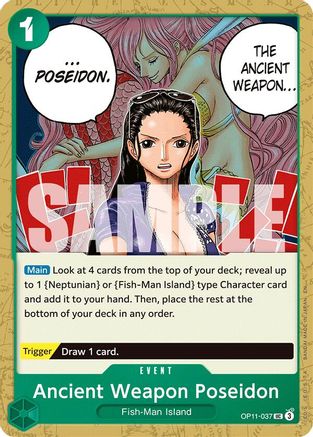 Ancient Weapon Poseidon (OP11-037) [A Fist of Divine Speed] One Piece Single Bandai