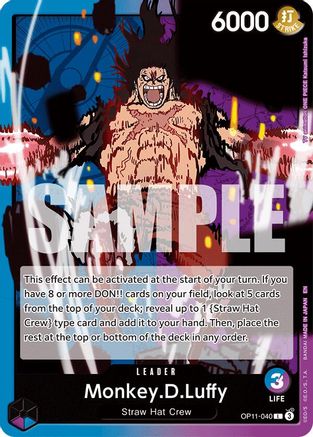 Monkey.D.Luffy (040) (OP11-040) [A Fist of Divine Speed] One Piece Single Bandai
