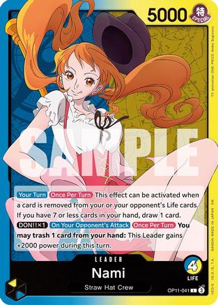 Nami (041) (OP11-041) [A Fist of Divine Speed] One Piece Single Bandai