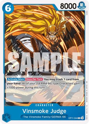 Vinsmoke Judge (OP11-044) [A Fist of Divine Speed] One Piece Single Bandai