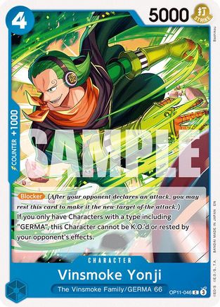 Vinsmoke Yonji (OP11-046) [A Fist of Divine Speed] One Piece Single Bandai