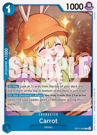 Carrot (OP11-049) [A Fist of Divine Speed] Foil One Piece Single Bandai