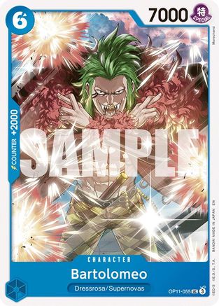 Bartolomeo (OP11-055) [A Fist of Divine Speed] One Piece Single Bandai