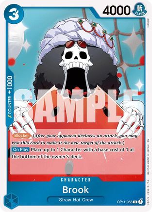 Brook (OP11-056) [A Fist of Divine Speed] Foil One Piece Single Bandai