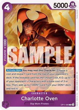 Charlotte Oven (OP11-066) [A Fist of Divine Speed] Foil One Piece Single Bandai