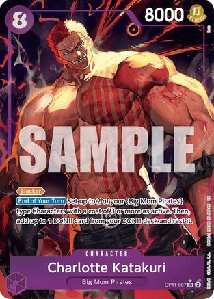 Charlotte Katakuri (067) (Alternate Art) (OP11-067) [A Fist of Divine Speed] Foil One Piece Single Bandai