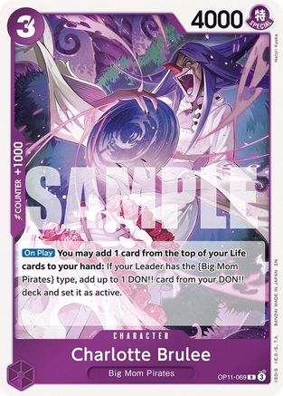 Charlotte Brulee (OP11-069) [A Fist of Divine Speed] Foil One Piece Single Bandai
