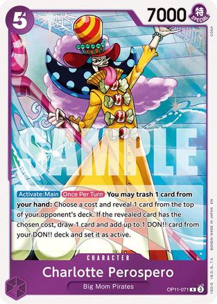 Charlotte Perospero (OP11-071) [A Fist of Divine Speed] Foil One Piece Single Bandai
