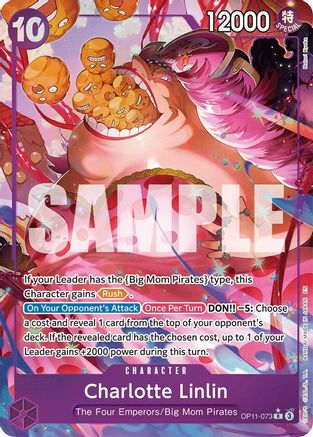 Charlotte Linlin (Alternate Art) (OP11-073) [A Fist of Divine Speed] Foil One Piece Single Bandai
