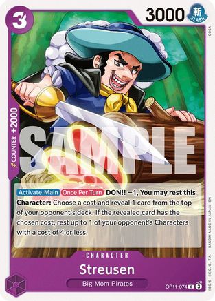Streusen (OP11-074) [A Fist of Divine Speed] One Piece Single Bandai