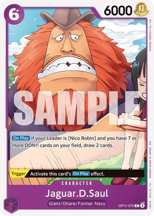 Jaguar.D.Saul (OP11-075) [A Fist of Divine Speed] One Piece Single Bandai