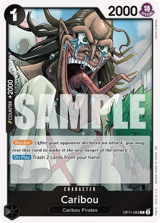 Caribou (OP11-083) [A Fist of Divine Speed] Foil One Piece Single Bandai