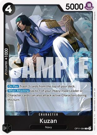 Kuzan (OP11-084) [A Fist of Divine Speed] Foil One Piece Single Bandai