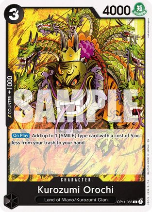 Kurozumi Orochi (OP11-085) [A Fist of Divine Speed] One Piece Single Bandai