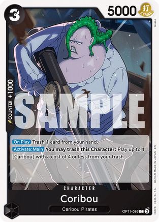 Coribou (OP11-086) [A Fist of Divine Speed] One Piece Single Bandai