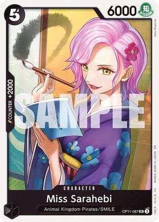 Miss Sarahebi (OP11-087) [A Fist of Divine Speed] One Piece Single Bandai