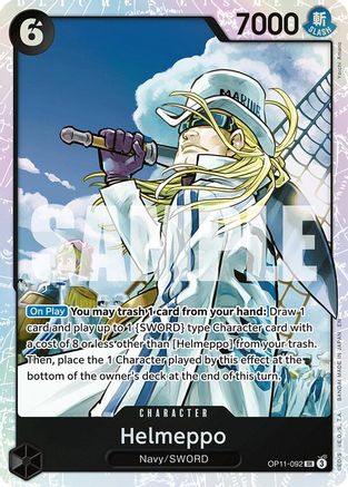 Helmeppo (OP11-092) [A Fist of Divine Speed] Foil One Piece Single Bandai