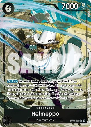 Helmeppo (Alternate Art) (OP11-092) [A Fist of Divine Speed] Foil One Piece Single Bandai