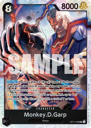 Monkey.D.Garp (OP11-095) [A Fist of Divine Speed] Foil One Piece Single Bandai