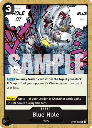 Blue Hole (OP11-098) [A Fist of Divine Speed] One Piece Single Bandai