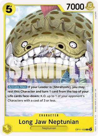 Long-Jaw Neptunian (OP11-103) [A Fist of Divine Speed] One Piece Single Bandai