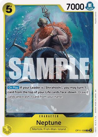 Neptune (OP11-108) [A Fist of Divine Speed] Foil One Piece Single Bandai