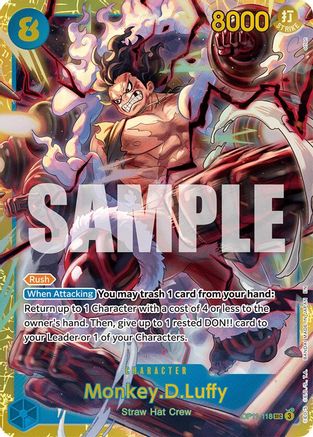 Monkey.D.Luffy (118) (OP11-118) [A Fist of Divine Speed] Foil One Piece Single Bandai