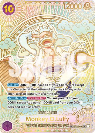 Monkey.D.Luffy (119) (SP) (Gold) (OP05-119) [A Fist of Divine Speed] Foil One Piece Single Bandai