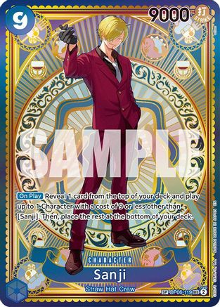 Sanji (SP) (OP06-119) [A Fist of Divine Speed] Foil One Piece Single Bandai
