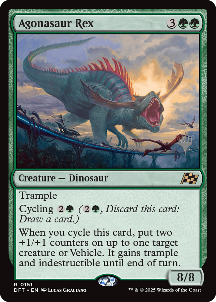 Agonasaur Rex (PPDFT-151) [Promo Pack: Aetherdrift] Foil MTG Single Wizards of the Coast