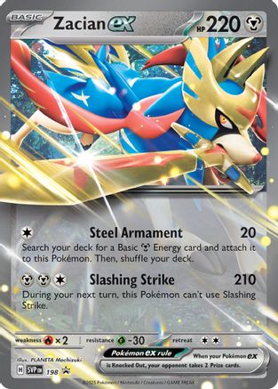 Zacian ex - 198 (198) Holofoil [Promos: SV Promo Cards] Pokemon Single Pokémon